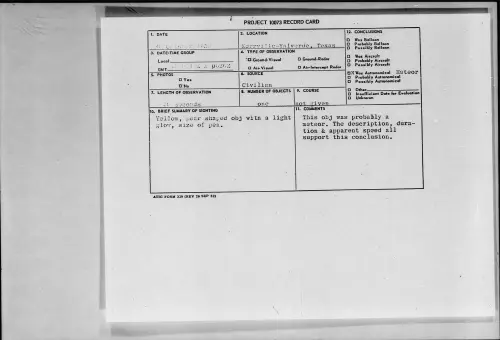 First page of 1958.10 - 7201138 - Korrville-Valverde, Texas