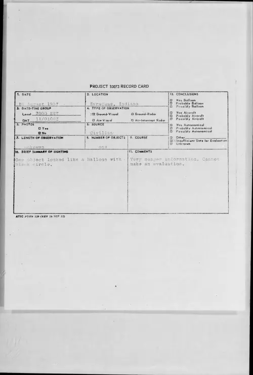 First page of 1957.08 - 6967542 - Syracuse, Indiana