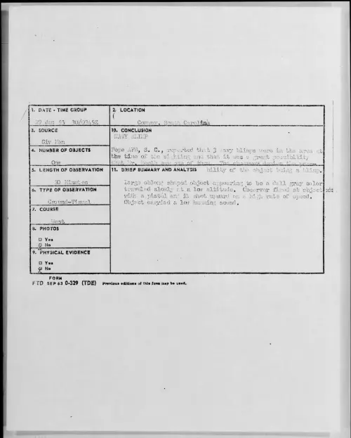 First page of 1953.01 - 9548569 - Conway, South Carolina