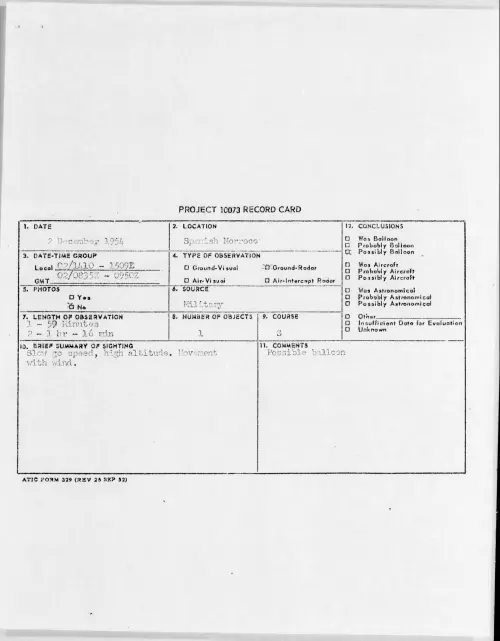 First page of 1954.12 - 6962913 - Spanish Morroco