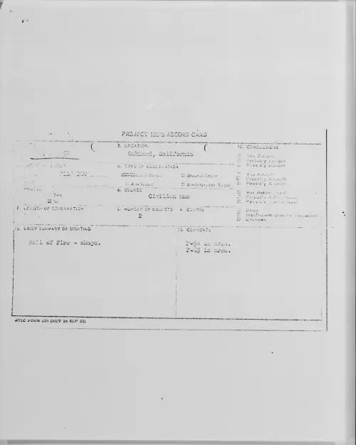 First page of Oakland, California, [ILLEGIBLE]