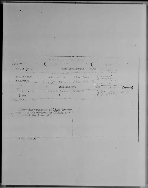 First page of EAST SPRINGFIELD MASS, July 1952