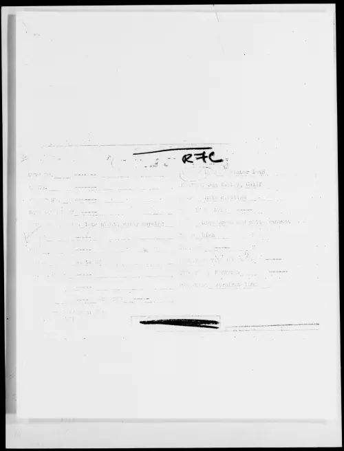 First page of Sun Valley, Calif, Winter 1948