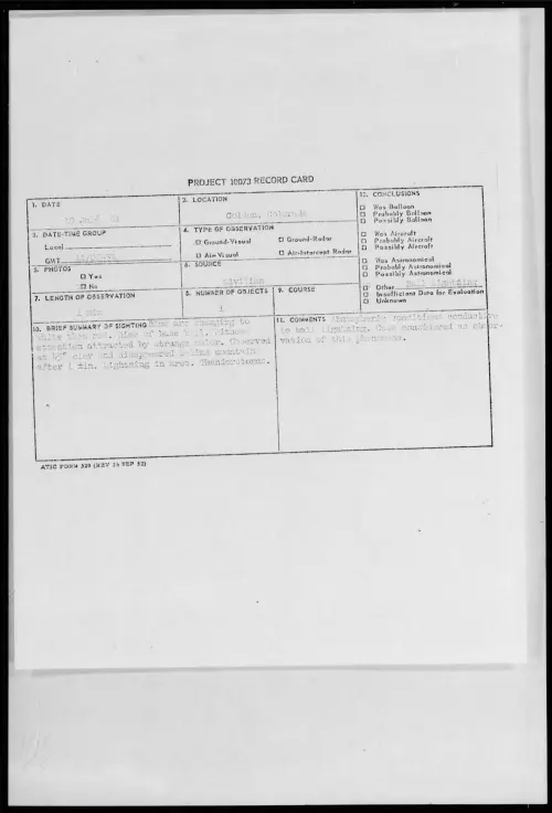 First page of 1961.07 - 8694952 - Golden, Colorado