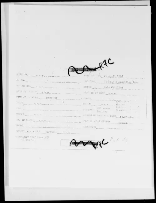 First page of 18 Mile E Amarillo, Texas, April 1948