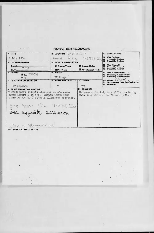 First page of 1954.07 - 8714457 - Bermuda
