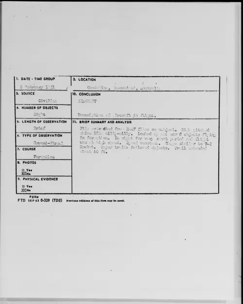 First page of Condamine, Queensland, Australia, February 1951