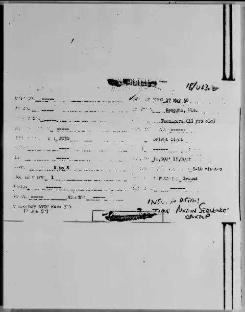 First page of Kenosha, Wis., May 1950