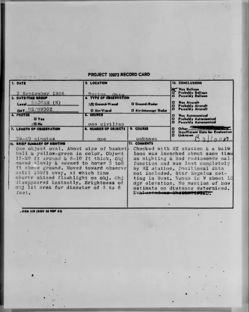 First page of 1956.09 - 7070315 - Dayton, Ohio