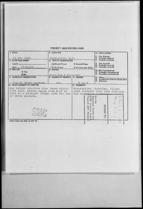 First page of 1957.05 - 6789553 - Washington, D.C