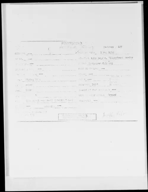 First page of Lake Doiran, Yligo-Greek Border, May 1948 - Incident Number: 127