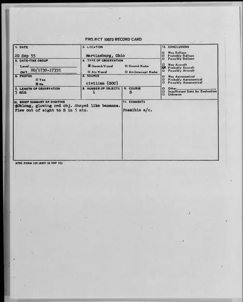 First page of 1955.09 - 7339404 - Martinsburg, Ohio