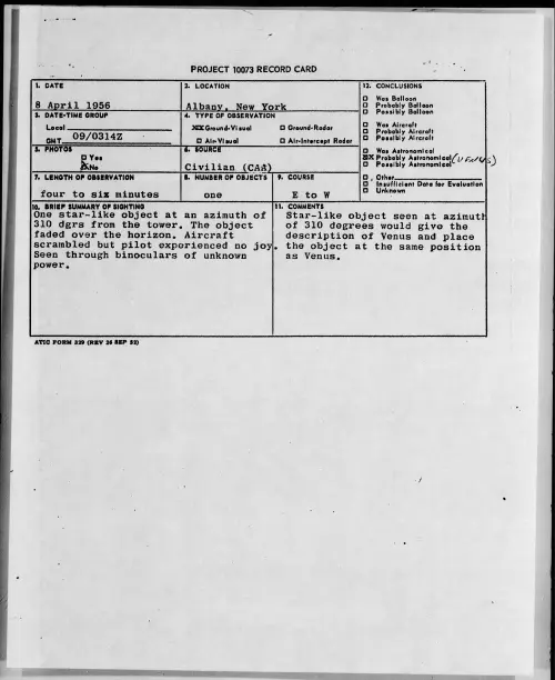 First page of 1956.04 - 6785525 - Albany, New York