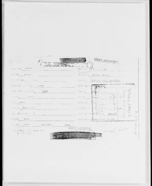 First page of Milan, Italy, August 1947