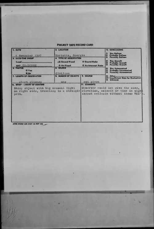 First page of 1957.11 - 7229282 - Marietta, Georgia