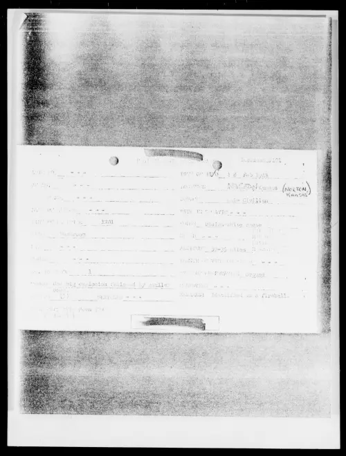 First page of Norton, Kansas, February 1948 - Incident Number: 101