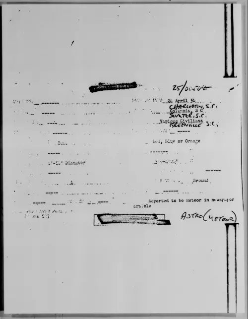 First page of Charleston, S.C., April 1950