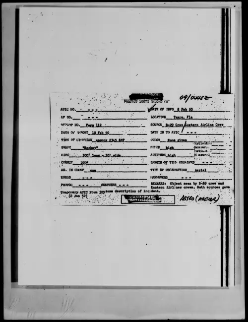 First page of Tampa, Fla., February 1950