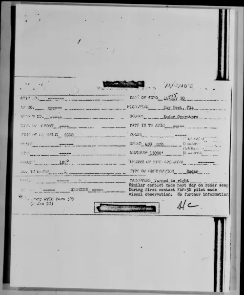 First page of Key West, Fla, November 1950