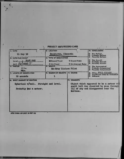 First page of Deephaven, Minnesota, May 1952