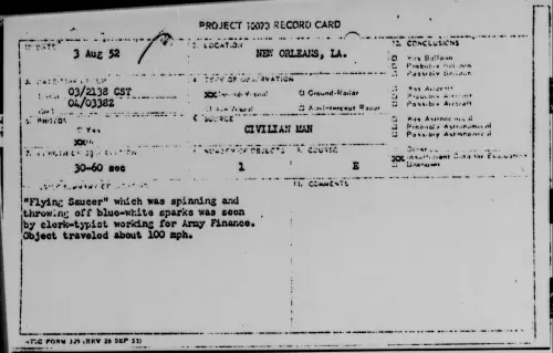 First page of NEW ORLEANS, LA., August 1952