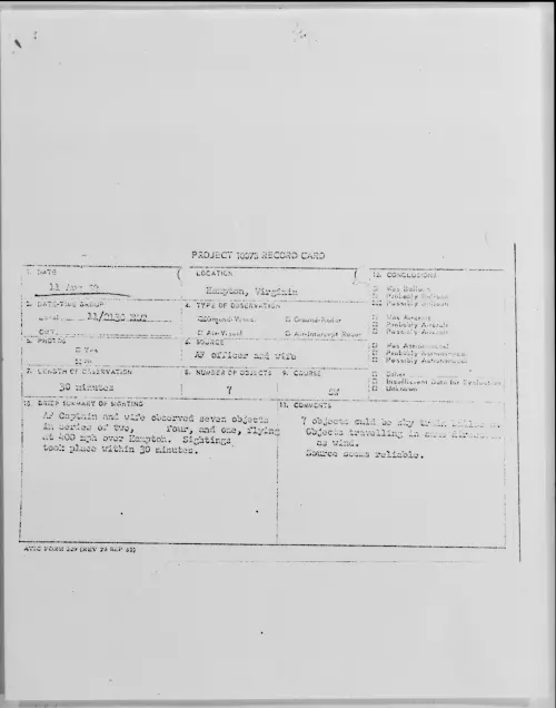 First page of Hampton, Virginia, August 1952