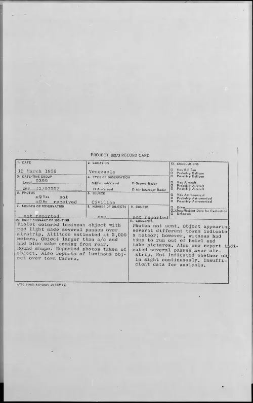 First page of 1956.03 - 7340858 - Venezuela