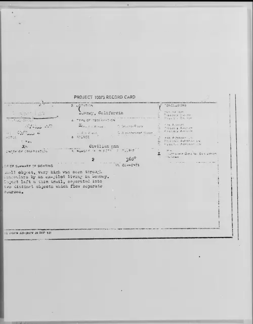 First page of Downey, California, [ILLEGIBLE]