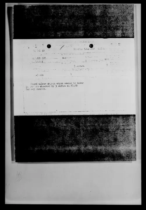 First page of PRESCUE ISLE AFB MAINE, July 1952