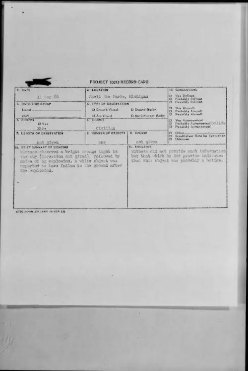 First page of 1960.12 - 8604651 - Sault Ste Marie, Michigan