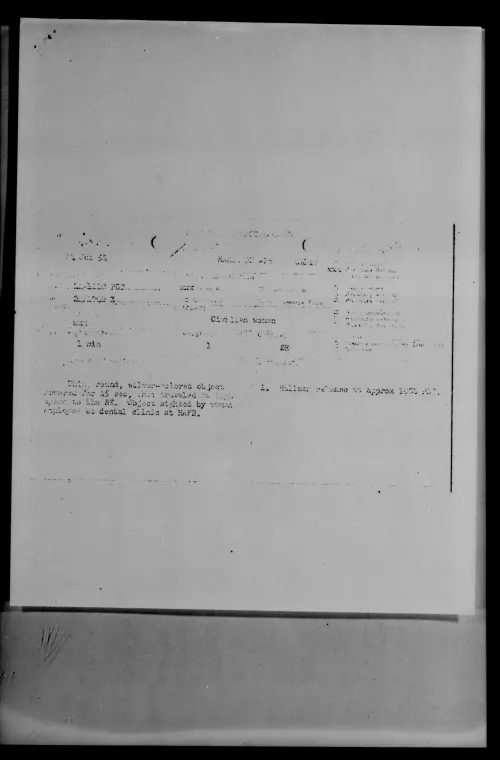 First page of HAMILTON AFB CALIF, July 1952