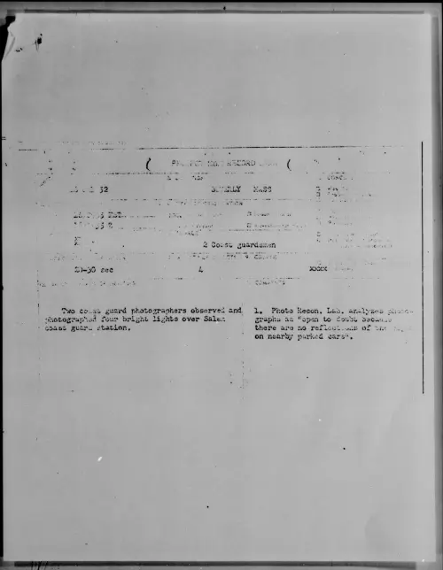 First page of BEVERLY MASS, July 1952