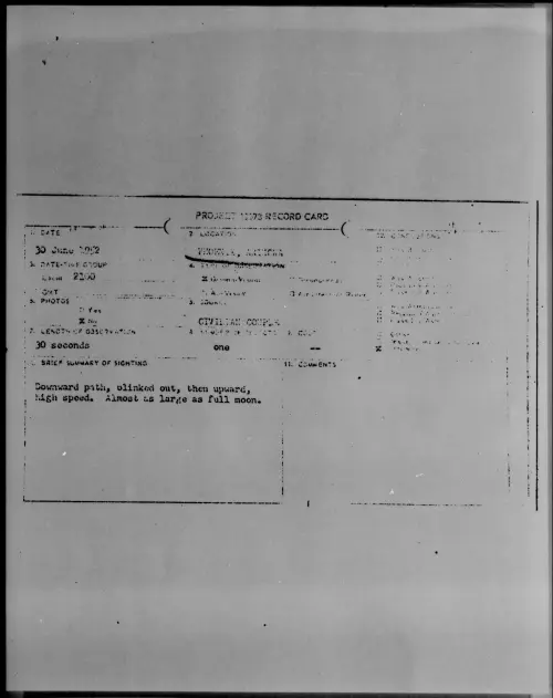 First page of PHOENIX, ARIZONA, June 1952