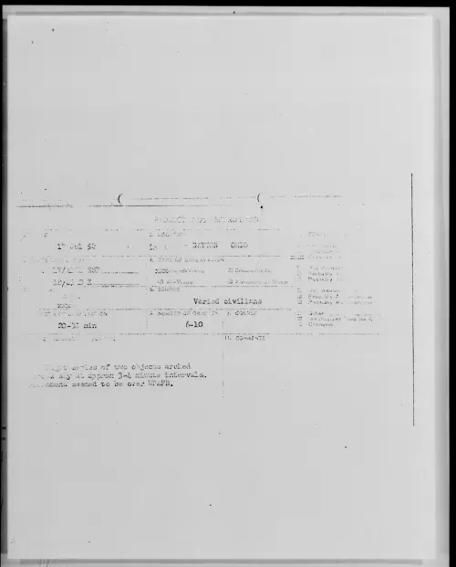 First page of DAYTON OHIO, July 1952 - Incident Number: [ILLEGIBLE]