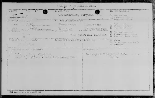 First page of Gordonsville, Virginia, [ILLEGIBLE]