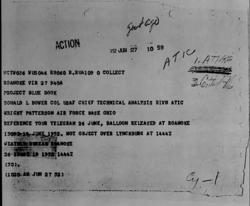 First page of Rousens, Va (Lynchburg), [ILLEGIBLE] 1952