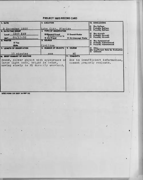 First page of 1957.12 - 6967946 - Lake City, Florida