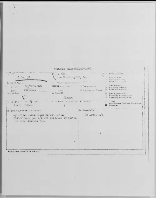 First page of Lake Charles, AFB, La., August 1952