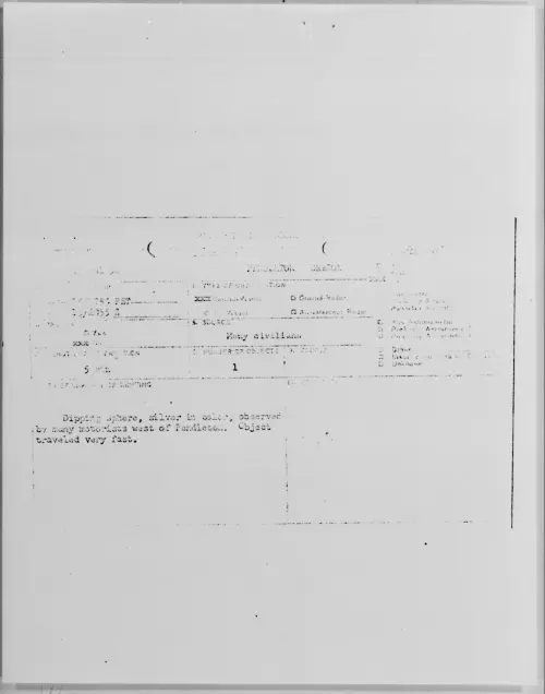First page of PENDLETON OREGON, July 1952 - Incident Number: [ILLEGIBLE]
