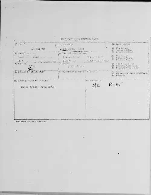 First page of Columbus, Ohio, March 1952