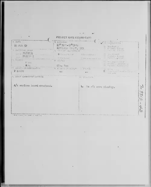 First page of CAMBELLS CREEK, NFD, February 1952