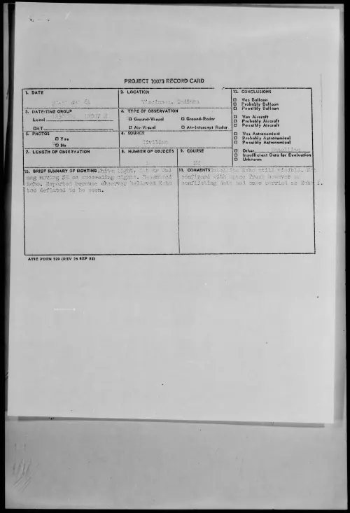 First page of 1961.07 - 8295485 - Vincinnes, Indiana