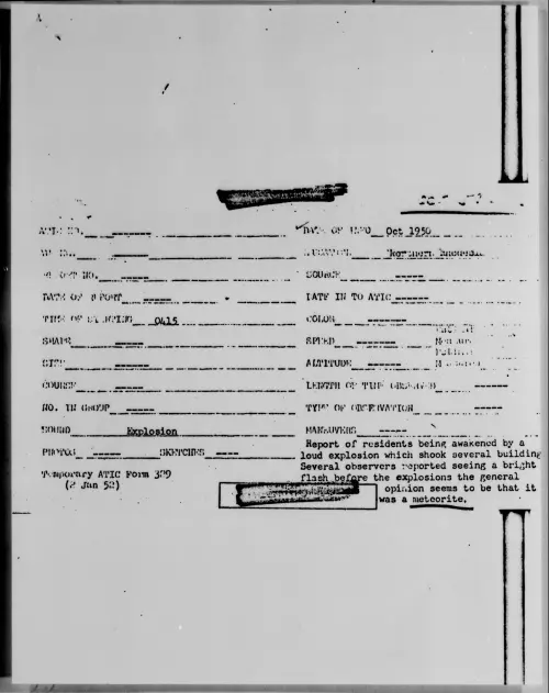 First page of [ILLEGIBLE], October 1950