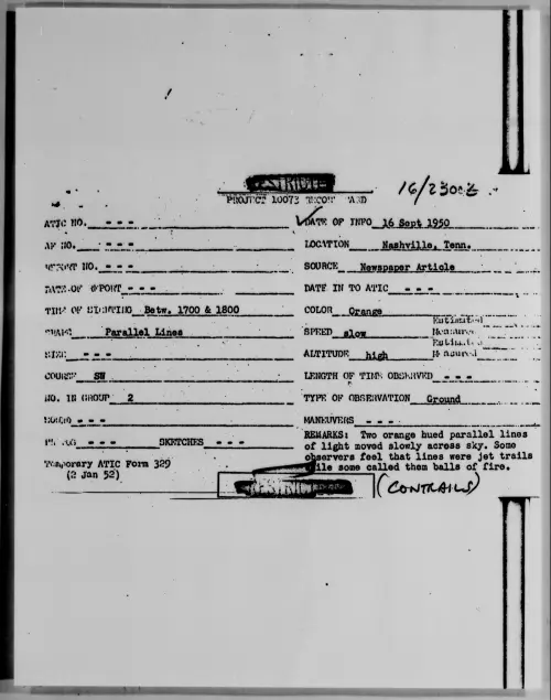 First page of Nashville, Tenn., September 1950
