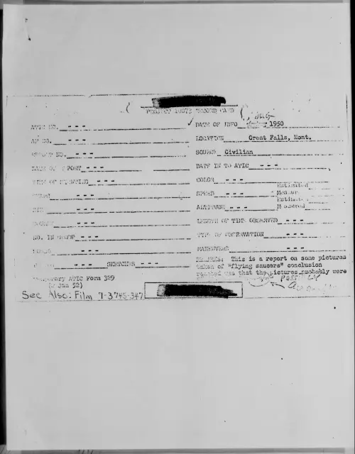 First page of Great Falls, Mont., August 1950