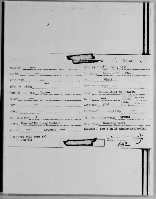 First page of Jacksonville, Fla., July 1950