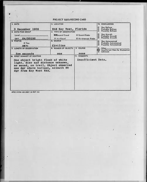 First page of 1956.12 - 6785887 - NAS Key West, Florida