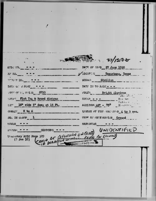 First page of Texarkana, Texas, June 1950