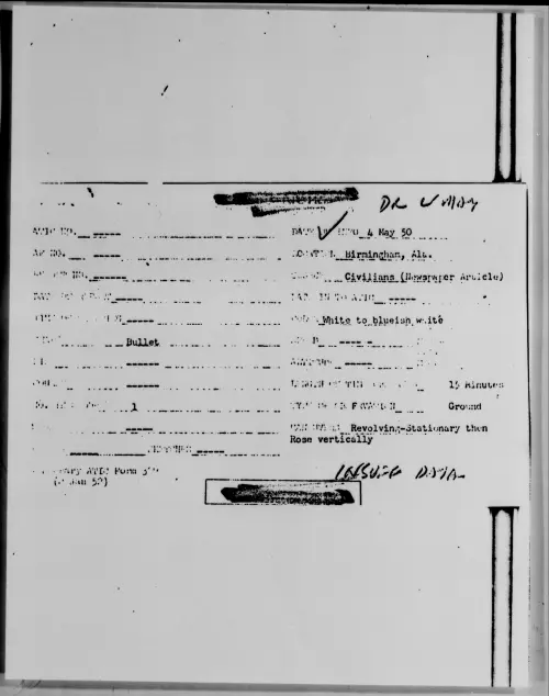 First page of Birmingham, Ala., May 1950