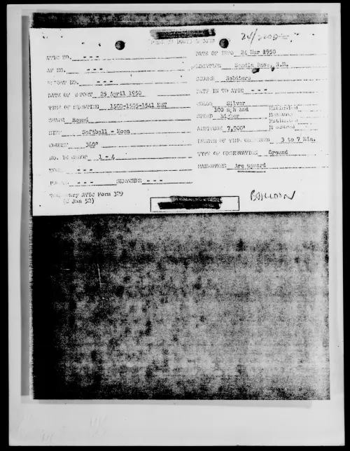 First page of Sandia Base, N.M., March 1950
